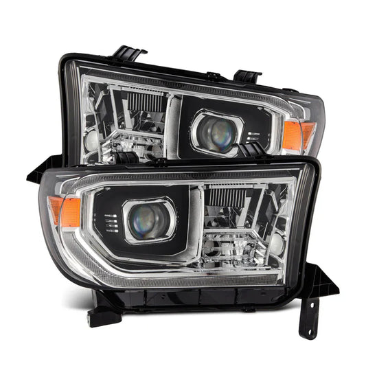 AlphaRex (LUXX-Series) 2007-2013 Toyota Tundra/2008-2017 Toyota Sequoia G2 LED Projector Headlights with Level Adjuster - Chrome