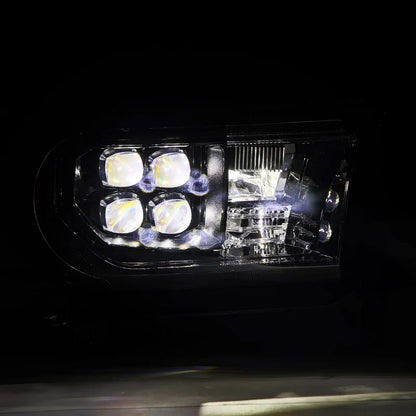 AlphaRex (NOVA-Series) 2007-2013 Toyota Tundra/2008-2017 Toyota Sequoia G2 LED Projector Headlights with Level Adjuster - Black