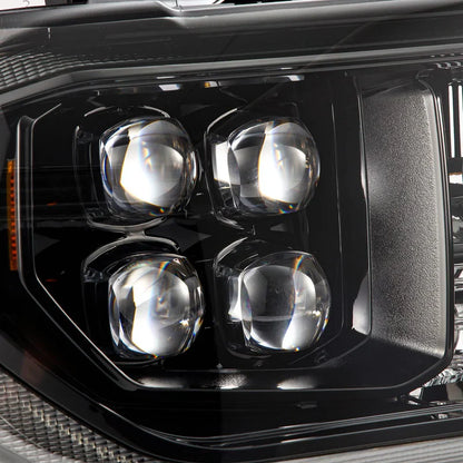 AlphaRex (NOVA-Series) 2007-2013 Toyota Tundra/2008-2017 Toyota Sequoia G2 LED Projector Headlights with Level Adjuster - Alpha Black