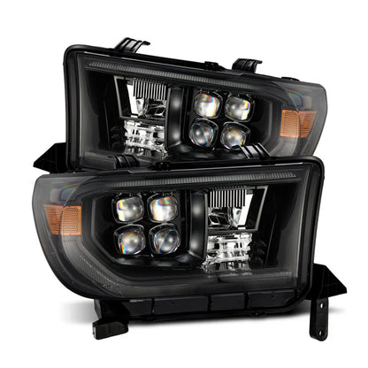 AlphaRex (NOVA-Series) 2007-2013 Toyota Tundra/2008-2017 Toyota Sequoia G2 LED Projector Headlights with Level Adjuster - Alpha Black