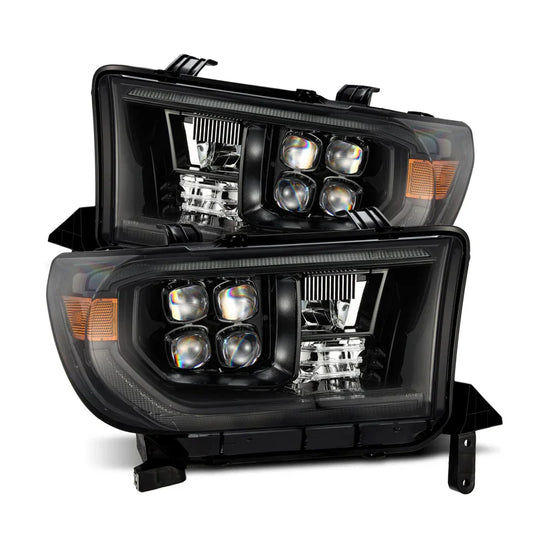 AlphaRex (NOVA-Series) 2007-2013 Toyota Tundra/2008-2017 Toyota Sequoia G2 LED Projector Headlights with Level Adjuster - Alpha Black