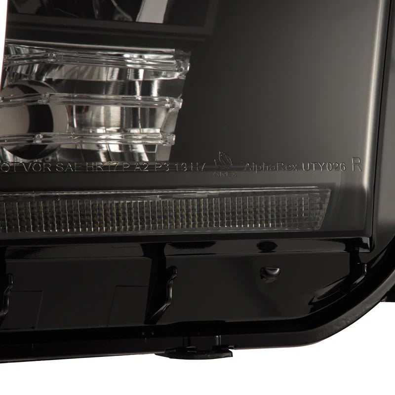 AlphaRex (NOVA-Series) 2007-2013 Toyota Tundra/2008-2017 Toyota Sequoia G2 LED Projector Headlights with Level Adjuster - Black