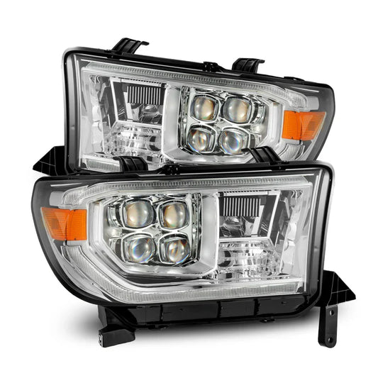AlphaRex (NOVA-Series) 2007-2013 Toyota Tundra/2008-2017 Toyota Sequoia G2 LED Projector Headlights with Level Adjuster - Chrome