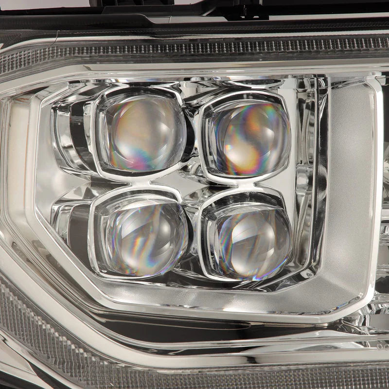 AlphaRex (NOVA-Series) 2007-2013 Toyota Tundra/2008-2017 Toyota Sequoia G2 LED Projector Headlights with Level Adjuster - Chrome
