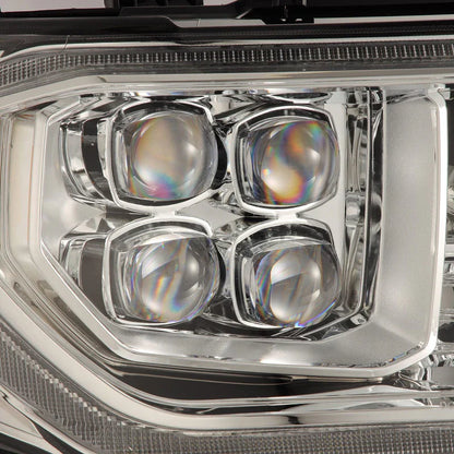 AlphaRex (NOVA-Series) 2007-2013 Toyota Tundra/2008-2017 Toyota Sequoia G2 LED Projector Headlights with Level Adjuster - Chrome
