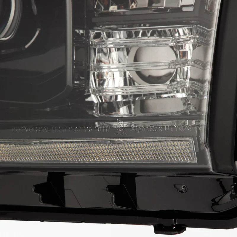 AlphaRex (Pro-Series) 2007-2013 Toyota Tundra/2008-2017 Toyota Sequoia G2 Halogen Projector Headlights without Level Adjuster - Alpha-Black