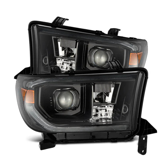 AlphaRex (Pro-Series) 2007-2013 Toyota Tundra/2008-2017 Toyota Sequoia G2 Halogen Projector Headlights without Level Adjuster - Alpha-Black