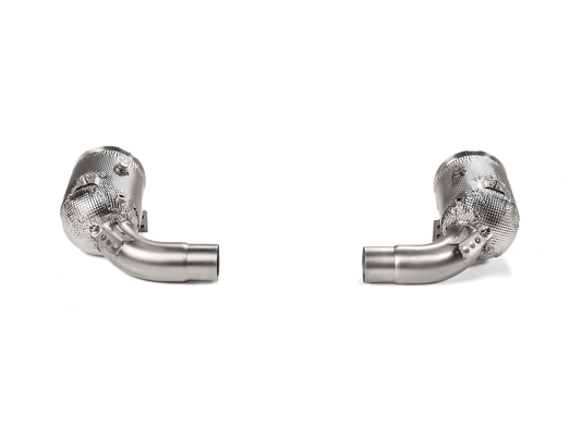 Akrapovic L-PO/SS/6 - 2025 Porsche 911 Carrera /T/S/4S/Cabriolet/Targa (992.2) Link Pipe Set w/ Cat (SS)