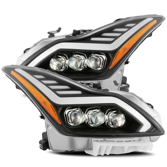 AlphaRex (NOVA-Series) 2008-2013 Infiniti G37 Coupe/2014-2015 Q60 Coupe LED Projector Headlights G2 - Jet Black