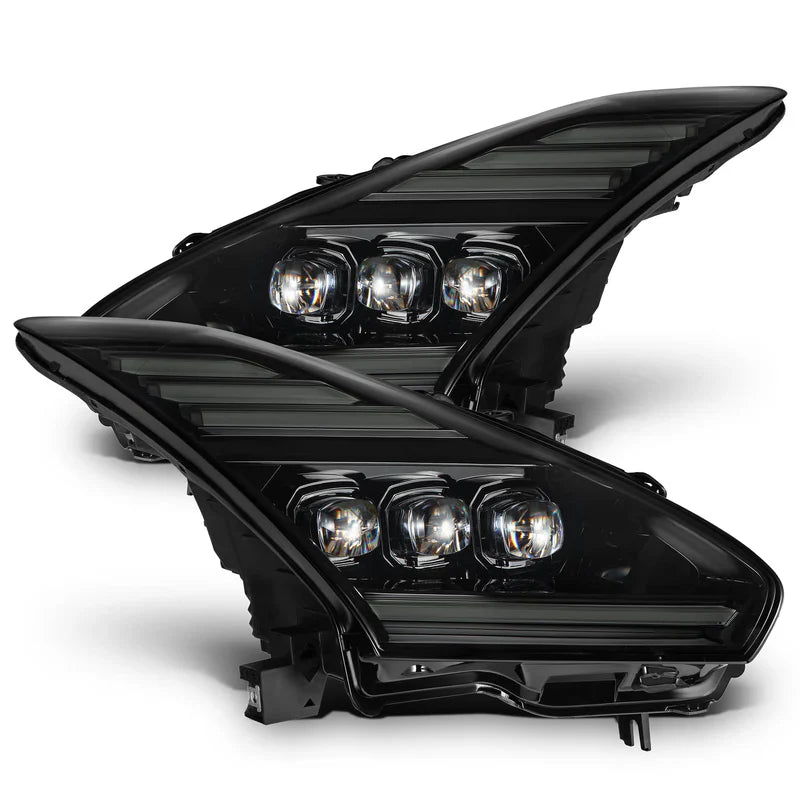 AlphaRex (NOVA-Series) 2009-2025 Nissan GT-R LED Projector Headlights - Alpha-Black