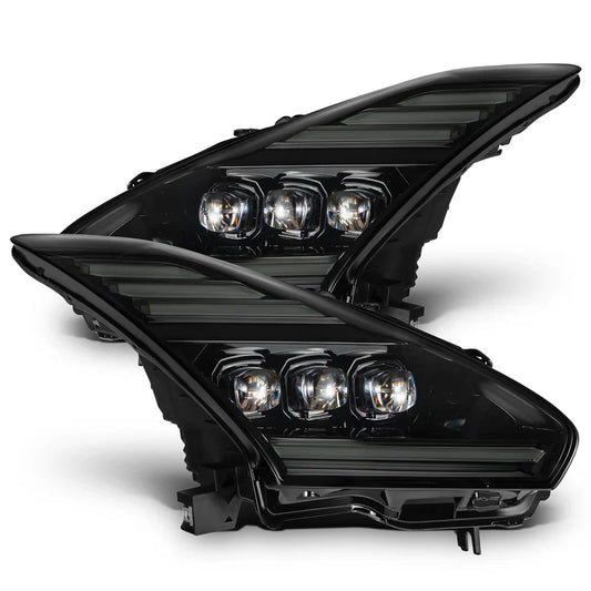 AlphaRex (NOVA-Series) 2009-2025 Nissan GT-R LED Projector Headlights - Alpha-Black