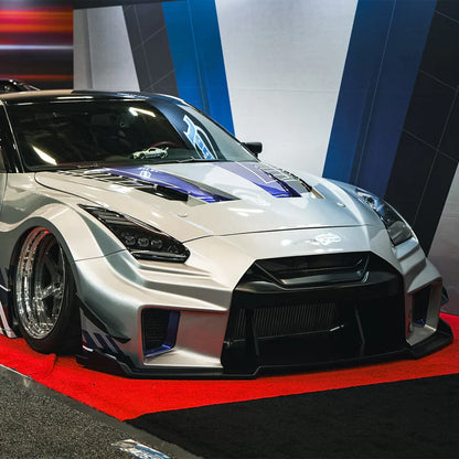 AlphaRex (NOVA-Series) 2009-2025 Nissan GT-R LED Projector Headlights - Black