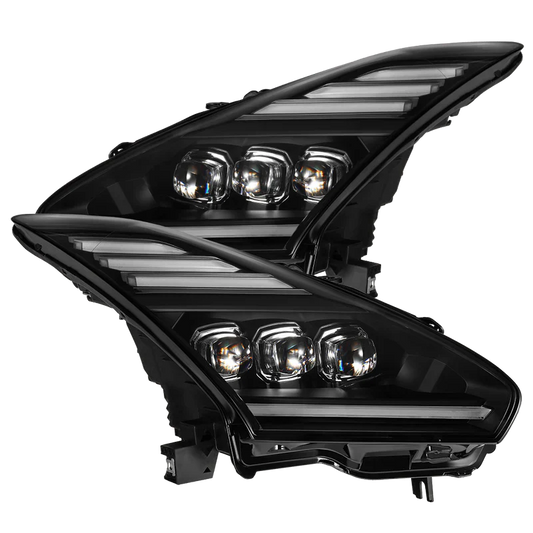 AlphaRex (NOVA-Series) 2009-2025 Nissan GT-R LED Projector Headlights - Black
