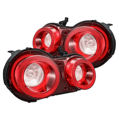 AlphaRex (NOVA-Series) 2009-2025 Nissan GT-R Prismatic LED Tail Lights - Red Clear