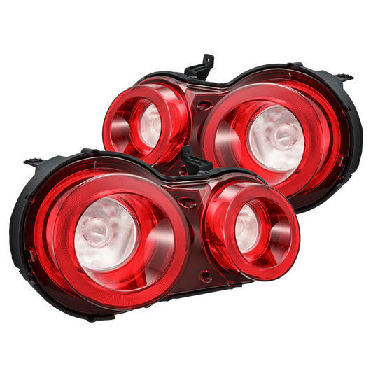 AlphaRex (NOVA-Series) 2009-2025 Nissan GT-R Prismatic LED Tail Lights - Red Clear