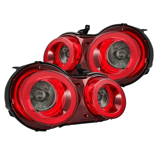 AlphaRex (NOVA-Series) 2009-2025 Nissan GT-R Prismatic LED Tail Lights - Red Smoke