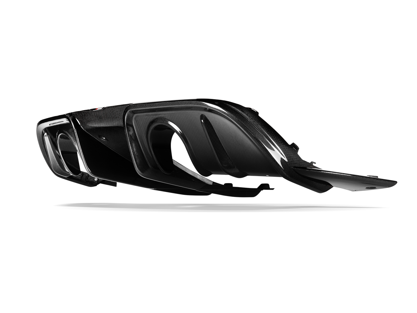 Akrapovic 2022+ Porsche 718 Cayman GT4 RS Rear Carbon Fiber Diffuser - High Gloss