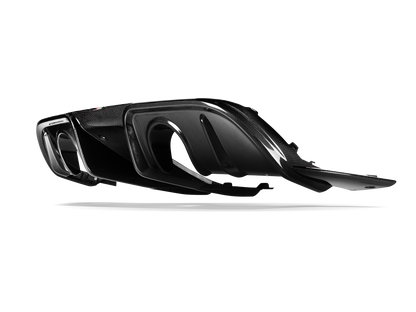 Akrapovic 2022+ Porsche 718 Cayman GT4 RS Rear Carbon Fiber Diffuser - High Gloss