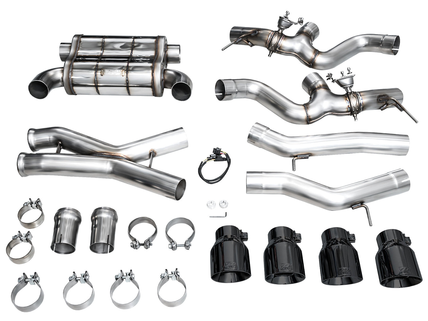 AWE SwitchPath™ Exhaust for BMW G87 M2 - Diamond Black Tips