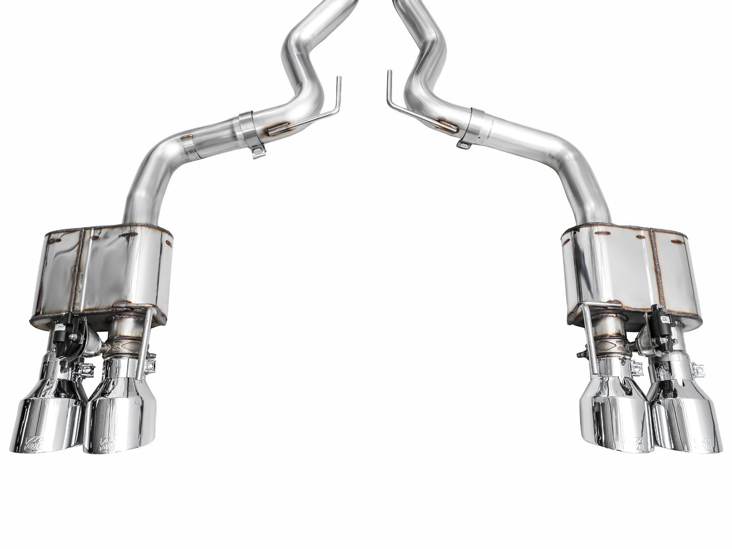 AWE SwitchPath™ Exhaust for S650 Ford Mustang Dark Horse - Quad Chrome Silver Tips