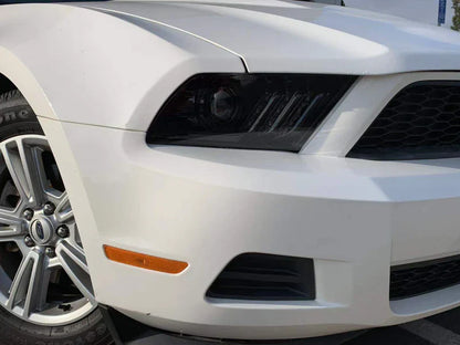 AlphaRex (LUXX-Series) 2010-2012 Ford Mustang LED Projector Headlights - Jet Black