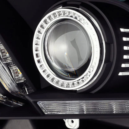 AlphaRex (LUXX-Series) 2010-2012 Ford Mustang LED Projector Headlights - Black