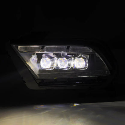 AlphaRex (NOVA-Series) 2010-2012 Ford Mustang LED Projector Headlights - Alpha-Black