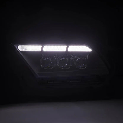AlphaRex (NOVA-Series) 2010-2012 Ford Mustang LED Projector Headlights - Black