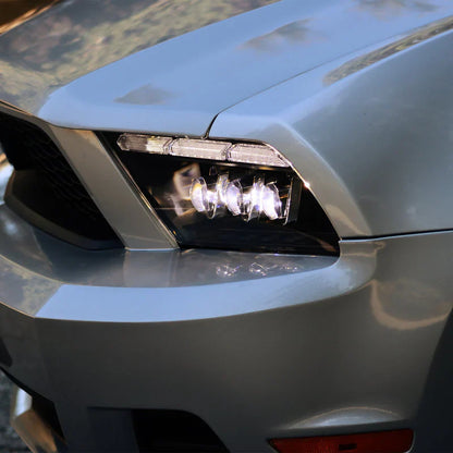 AlphaRex (NOVA-Series) 2010-2012 Ford Mustang LED Projector Headlights - Black