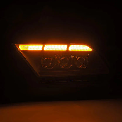 AlphaRex (NOVA-Series) 2010-2012 Ford Mustang LED Projector Headlights - Black