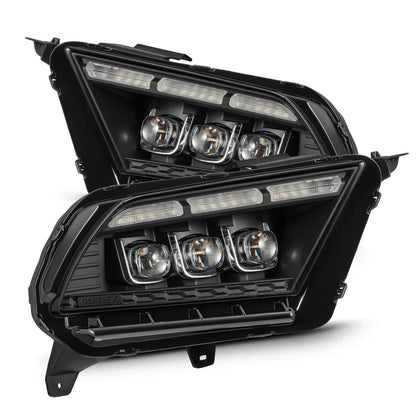 AlphaRex (NOVA-Series) 2010-2012 Ford Mustang LED Projector Headlights - Black