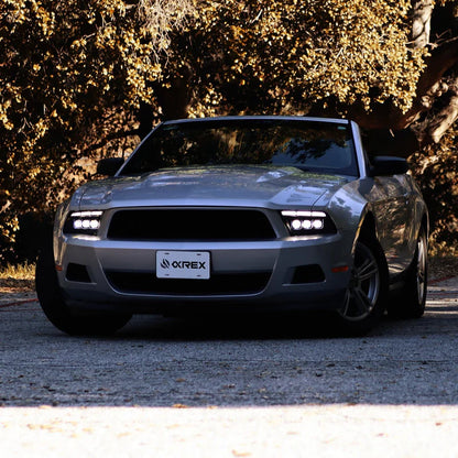 AlphaRex (NOVA-Series) 2010-2012 Ford Mustang LED Projector Headlights - Black