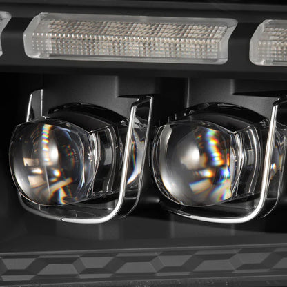 AlphaRex (NOVA-Series) 2010-2012 Ford Mustang LED Projector Headlights - Black