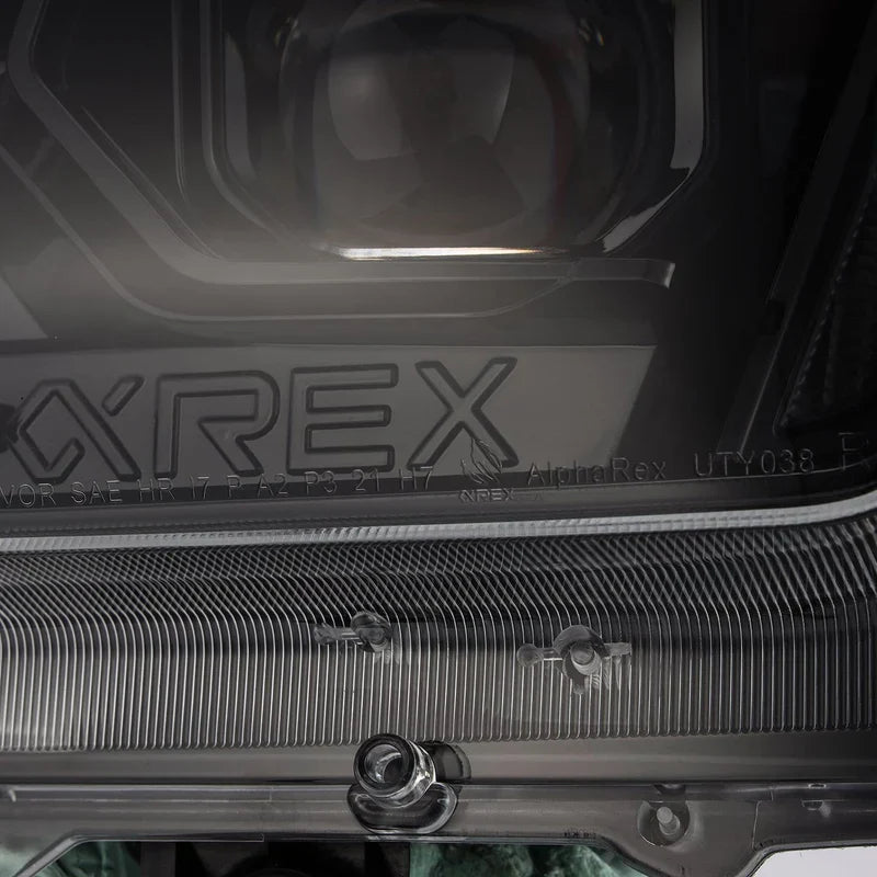 AlphaRex (LUXX-Series) 2010-2013 Toyota 4Runner LED Projector Headlights - Jet Black