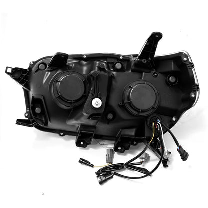 AlphaRex (LUXX-Series) 2010-2013 Toyota 4Runner LED Projector Headlights - Jet Black