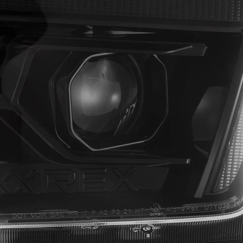 AlphaRex (LUXX-Series) 2010-2013 Toyota 4Runner LED Projector Headlights - Jet Black