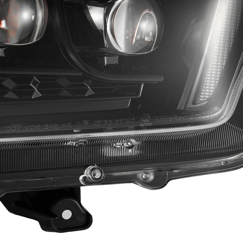 AlphaRex (NOVA-Series) 2010-2013 Toyota 4Runner LED Projector Headlights - Alpha-Black