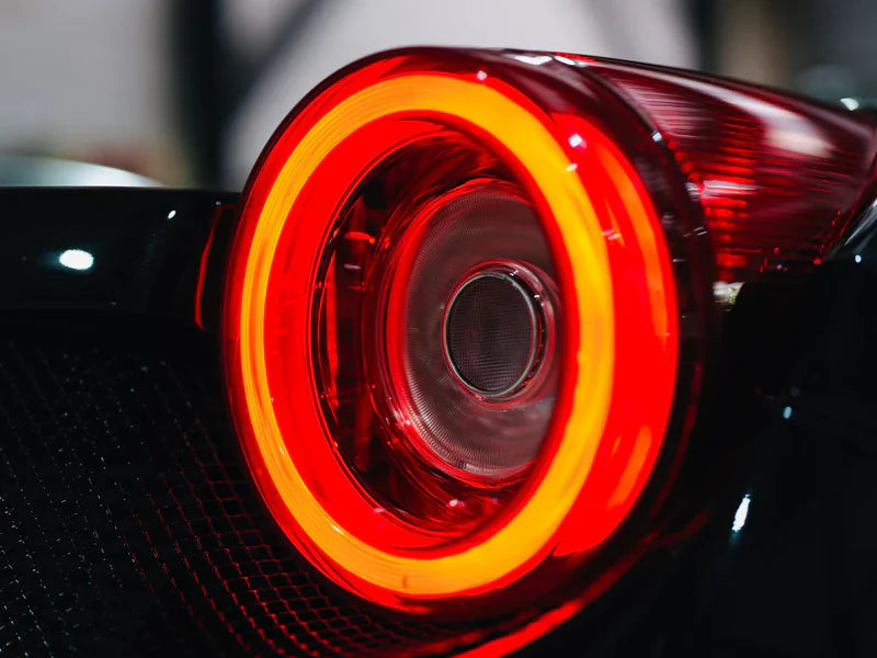 AlphaRex (NOVA-Series) 2010-2015 Ferrari 458 Italia Prismatic LED Tail LIghts - Red Smoke