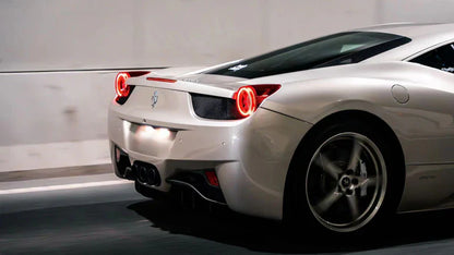 AlphaRex (NOVA-Series) 2010-2015 Ferrari 458 Italia Prismatic LED Tail LIghts - Red Smoke