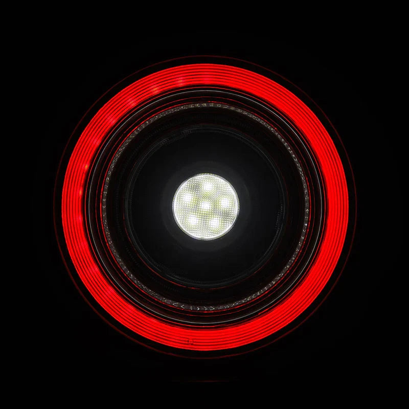 AlphaRex (NOVA-Series) 2010-2015 Ferrari 458 Italia Prismatic LED Tail LIghts - Red Smoke