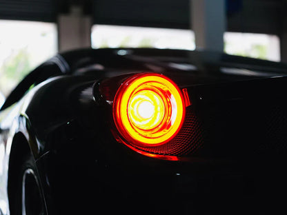 AlphaRex (NOVA-Series) 2010-2015 Ferrari 458 Italia Prismatic LED Tail LIghts - Red Smoke