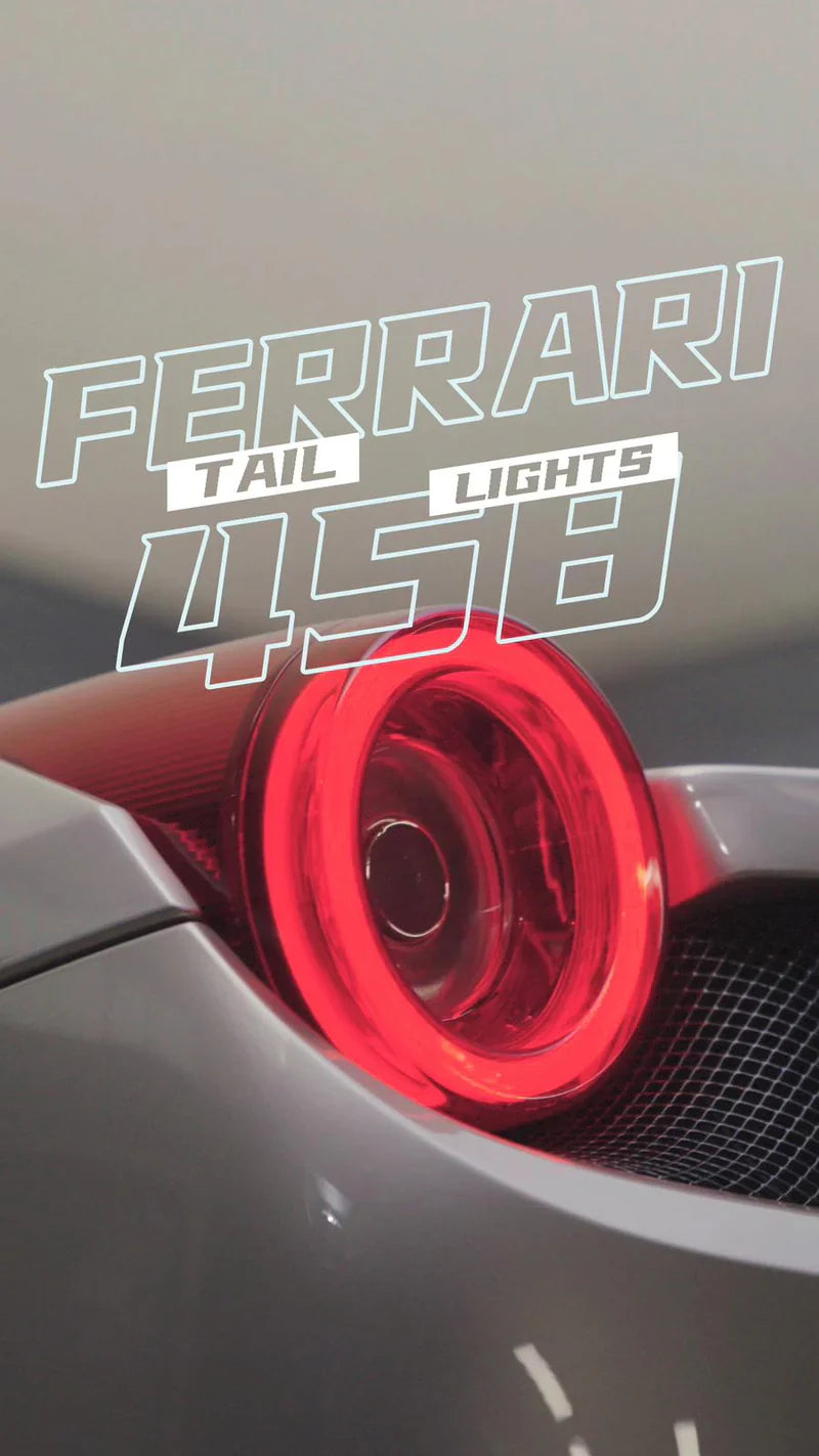 AlphaRex (NOVA-Series) 2010-2015 Ferrari 458 Italia Prismatic LED Tail LIghts - Red Smoke