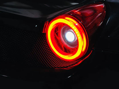 AlphaRex (NOVA-Series) 2010-2015 Ferrari 458 Italia Prismatic LED Tail LIghts - Smoke