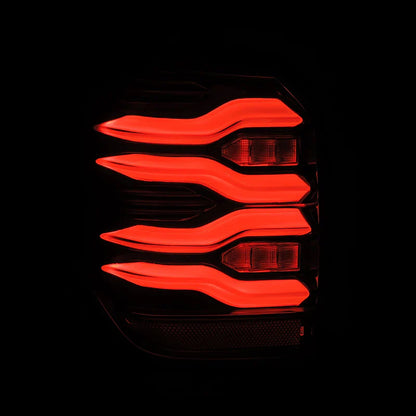 AlphaRex (LUXX-Series) 2010-2024 Toyota 4Runner LED Tail Lights - Black-Red