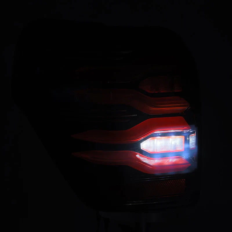 AlphaRex (LUXX-Series) 2010-2024 Toyota 4Runner LED Tail Lights - Black-Red