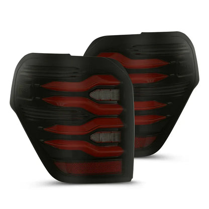 AlphaRex (LUXX-Series) 2010-2024 Toyota 4Runner LED Tail Lights - Black-Red