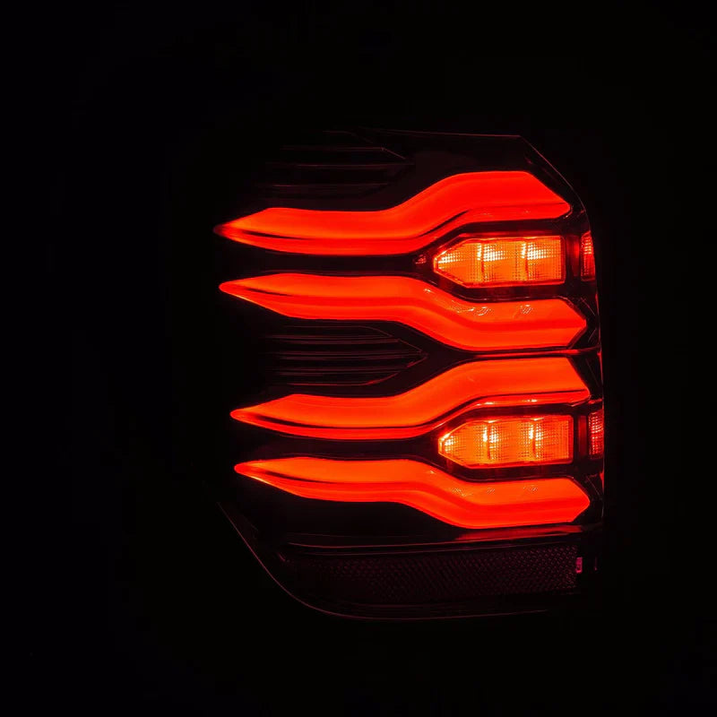 AlphaRex (LUXX-Series) 2010-2024 Toyota 4Runner LED Tail Lights - Black-Red