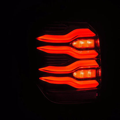 AlphaRex (LUXX-Series) 2010-2024 Toyota 4Runner LED Tail Lights - Black-Red
