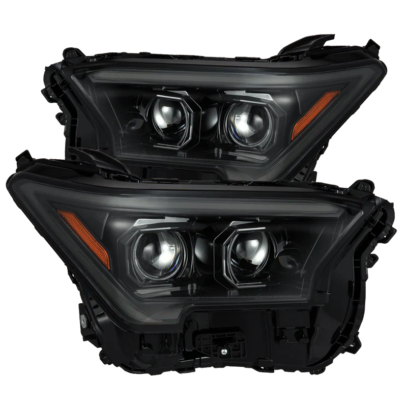 AlphaRex (LUXX-Series) 2024-2025 Toyota Tacoma/2025 Toyota 4Runner LED Projector Headlights - Alpha-Black