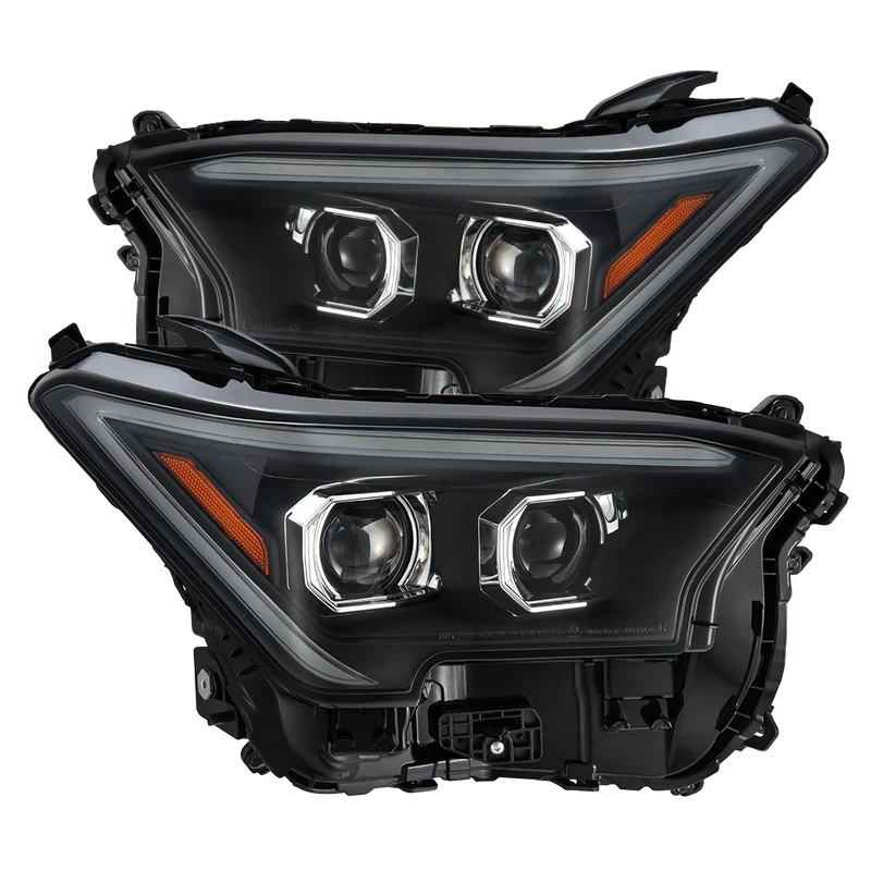 AlphaRex (LUXX-Series) 2024-2025 Toyota Tacoma/2025 Toyota 4Runner LED Projector Headlights - Black